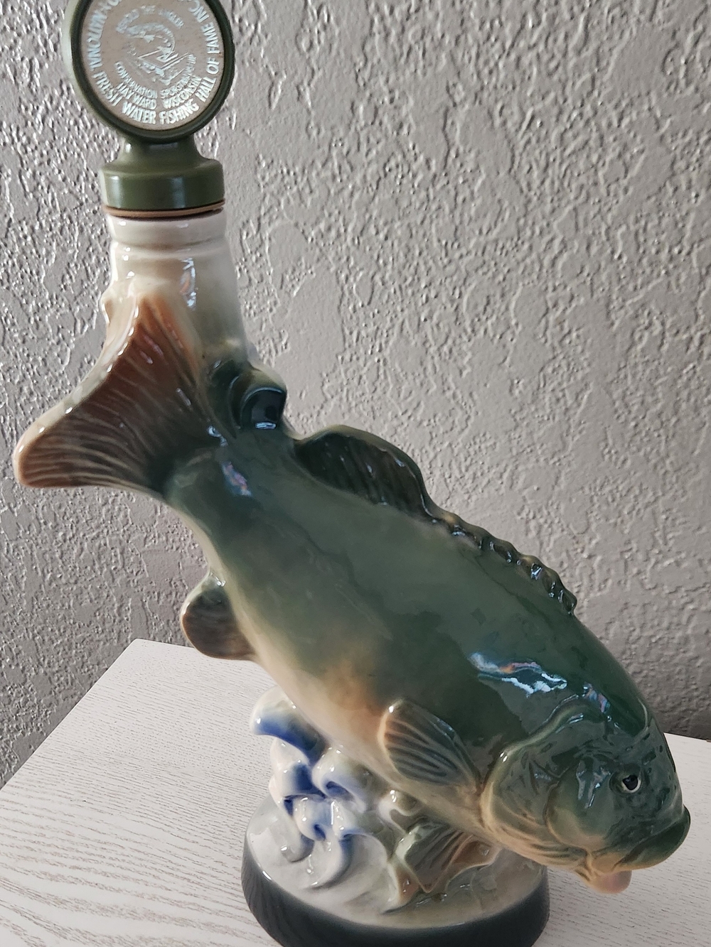 1972 “LARGEMOUTH BASS” Jim Beam Decanter Empty